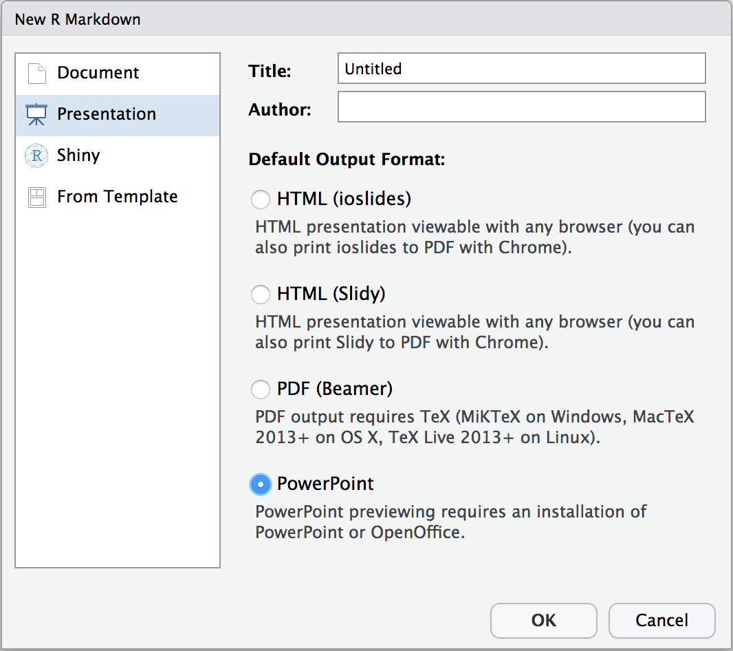 powerpoint presentations with r markdown