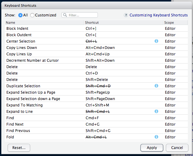 Shortcut letter assignments change with keyboard layout change